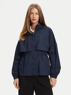 Kurtki damskie - Tommy Hilfiger Wiatrówka WW0WW46444 Granatowy Relaxed Fit - miniaturka - grafika 1