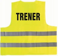 Odzież robocza - Kamizelka odblaskowa z nadrukiem TRENER rozmiar L - miniaturka - grafika 1