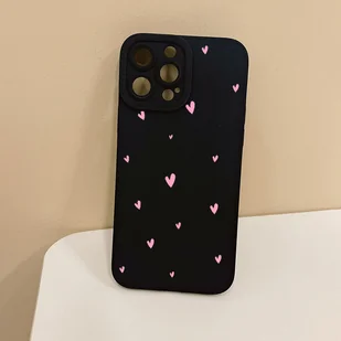 TEMU Stylowy i innowacyjny antytraficzny etui na telefon w różowym kolorze z uroczym wzorem miłosnego, kompatybilny z różnymi iPhone, w tym 16, 15, - Etui i futerały do telefonów - miniaturka - grafika 1