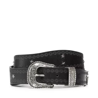 Paski - Pepe Jeans Pasek Damski Mary Belt PL020802 Black 999 - grafika 1