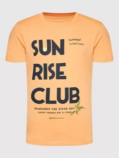 Koszulki męskie - Tom Tailor Denim T-Shirt 1031134 Pomarańczowy Regular Fit - grafika 1