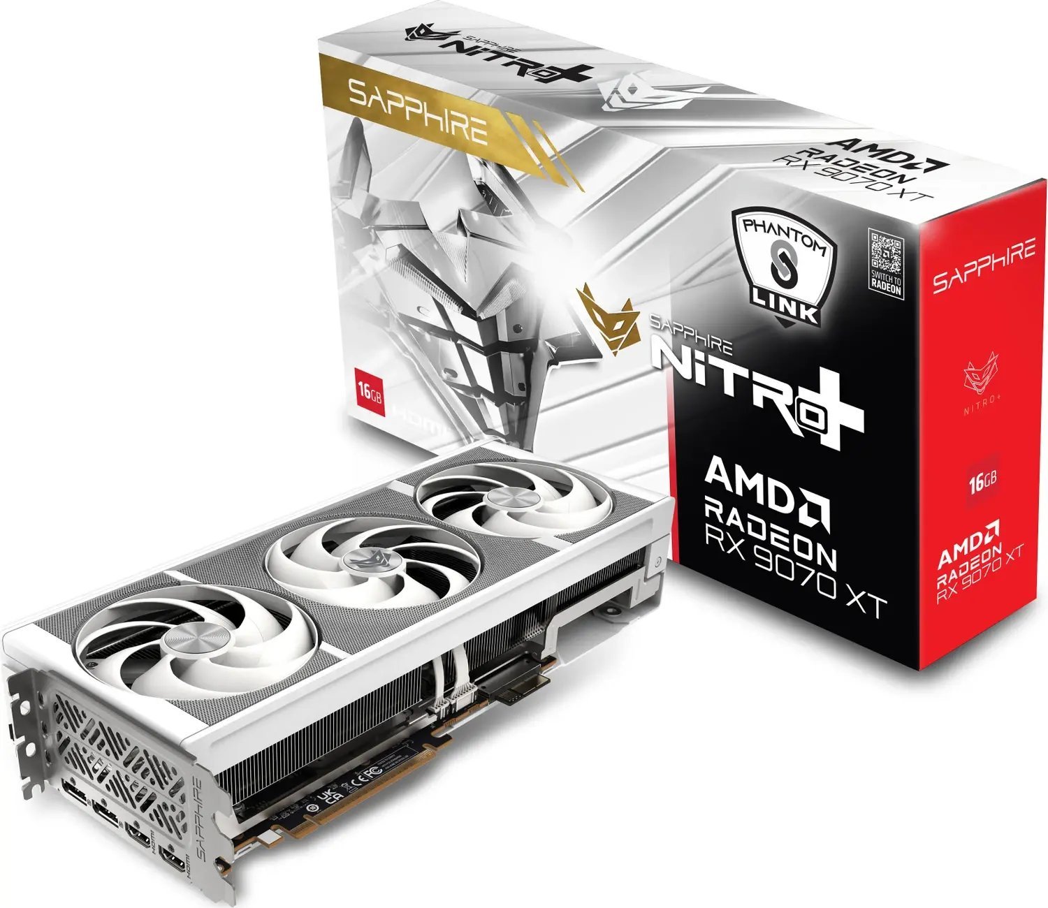 Sapphire Nitro+ Radeon RX 9070 XT PhantomLink Polar Edition 16GB GDDR6 11348-09-20G
