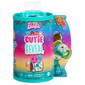 Lalki dla dziewczynek - Lalka Barbie Cutie Reveal Chelsea Słonik Dżungla HKR13 - miniaturka - grafika 1