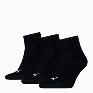 Skarpety unisex Puma QUARTER PLAIN 3-PACK czarne 93858906 - Skarpetki damskie - miniaturka - grafika 1