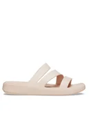 Klapki i japonki damskie - Crocs Klapki Getaway Strappy 209587 Écru - miniaturka - grafika 1
