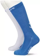 Skarpetki męskie - Levi's Skarpety sportowe Happy Face Regular Cut, niebieski/biały., 43 EU - miniaturka - grafika 1