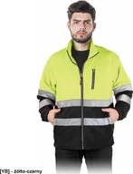 Odzież robocza - R.E.I.S. POLSTRIP - bluza polarowa z pasami odblaskowymi - Żółto-czarny 2XL - miniaturka - grafika 1
