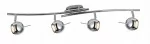 Santorini - listwa 4 płomienna chrom 827514-06 - Lampy sufitowe - miniaturka - grafika 1