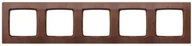 Klawisze i ramki - Ospel Karo wenge ramka R-5S/57 R-5S/57 - miniaturka - grafika 1