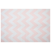 Dywany - Beliani Dywan różowy wzór zygzak krótkowłosy 160 x 230 cm KONARLI - miniaturka - grafika 1
