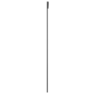 Drzwi przesuwne, czarne, 76x205 cm, szkło ESG i aluminium - Drzwi wewnętrzne - miniaturka - grafika 5