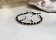 Bransoletki - Bransoletka z Czarnym Turmalinem i Złotymi Hematytami - miniaturka - grafika 1