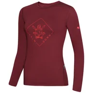 Koszulki sportowe damskie - Koszulka damska Zulu Merino Buddha 160 Long Rozmiar: M / Kolor: petrol - miniaturka - grafika 1
