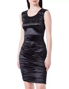 Love Moschino Damska sukienka bez rękawów, błyszcząca, rozciągliwa, z dżerseju, czarny, 44 - Sukienki - miniaturka - grafika 1
