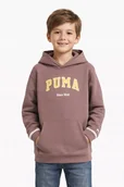 Bluzy dla chłopców - Śliczna chłopięca bluza z kapturem PUMA Varsity Hoodie B rozmiar 128 - miniaturka - grafika 1