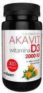 Witaminy i minerały - Akavit, Witamina D3 2000 Vitadiet, 300 Kaps. - miniaturka - grafika 1