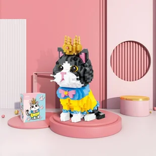 Kot z koroną Klocki 875 el. - Klocki - miniaturka - grafika 1