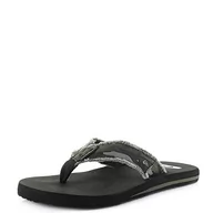 Klapki i japonki męskie - Quiksilver Męskie klapki japonki Monkey Abyss, zielony zielony brązowy Black Xgck, 46 EU - miniaturka - grafika 1