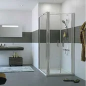 Ścianki i drzwi prysznicowe - Huppe Classics 2 4-kąt Ścianka boczna do drzwi wahadłowych SW 90x190 cm profile srebrne połysk, szkło przezroczyste C23904069321 - miniaturka - grafika 1