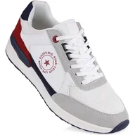 Półbuty męskie - Buty męskie sportowe półbuty memory foam Big Star LL174255 101 białe - miniaturka - grafika 1