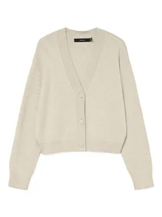 Vero Moda Kardigan w kolorze beżowym - Swetry damskie - miniaturka - grafika 1