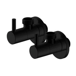 Zawory kątowe 1/2 x 3/8" 2 szt. czarne Argo 5907732093414 - Zawory i kraniki - miniaturka - grafika 1