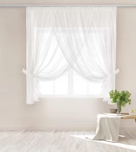 Firana 400 x 150 Dekoracyjna Emporio II Taśma Biel - Firany - miniaturka - grafika 2