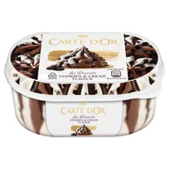 Lody i desery lodowe - Carte D'Or Lody o smaku ciasteczkowo-śmietankowym i czekoladowe z sosem czekoladowym 900 ml - miniaturka - grafika 1