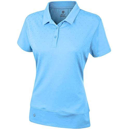 Island Green Damska koszulka polo Iglts1796 damska golfowa Niebieski kadet 10