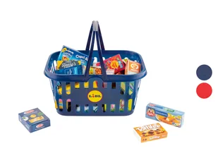PLAYTIVE PLAYTIVE Koszyk na zakupy do zabawy z wyposażeniem - Zabawki AGD - miniaturka - grafika 1