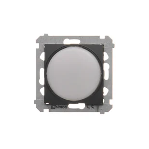 Sygnalizator świetlny LED Kontakt-Simon 54 DSS1.01/49 światło białe moduł 230V~ czarny - Inne akcesoria elektryczne - miniaturka - grafika 1