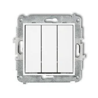 Wyłączniki światła i elektryczne - Karlik Łącznik potrójny MINI biały MWP-7 - miniaturka - grafika 1