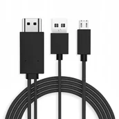 Pozostałe akcesoria do telefonów - KABEL Adapter MHL HDMI TV - Micro USB FullHD 1080p - miniaturka - grafika 1