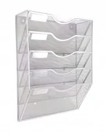 Pudła i kartony archiwizacyjne - Naścienny pojemnik na dokumenty metalowy organizer - miniaturka - grafika 1
