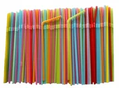 Słomki do napojów - Rurki plastikowe do napojów łamane słomki 800 szt - miniaturka - grafika 1