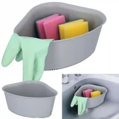 Pozostałe akcesoria kuchenne - Organizer do zlewu kuchenny ociekacz narożny gąbkę - miniaturka - grafika 1