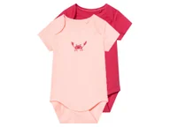 Body dla niemowląt - Lupilu Body niemowlęce 2 sztuki Ciemnoróżowy/różowy 62/68 - miniaturka - grafika 1