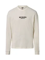 Koszule męskie - Dickies Męska koszula z długim rękawem Mężczyźni Bawełna biały jednolity, S - miniaturka - grafika 1