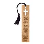 Zakładki do książek - Zakładka drewniana - Nie bój się - Krzyż - miniaturka - grafika 1