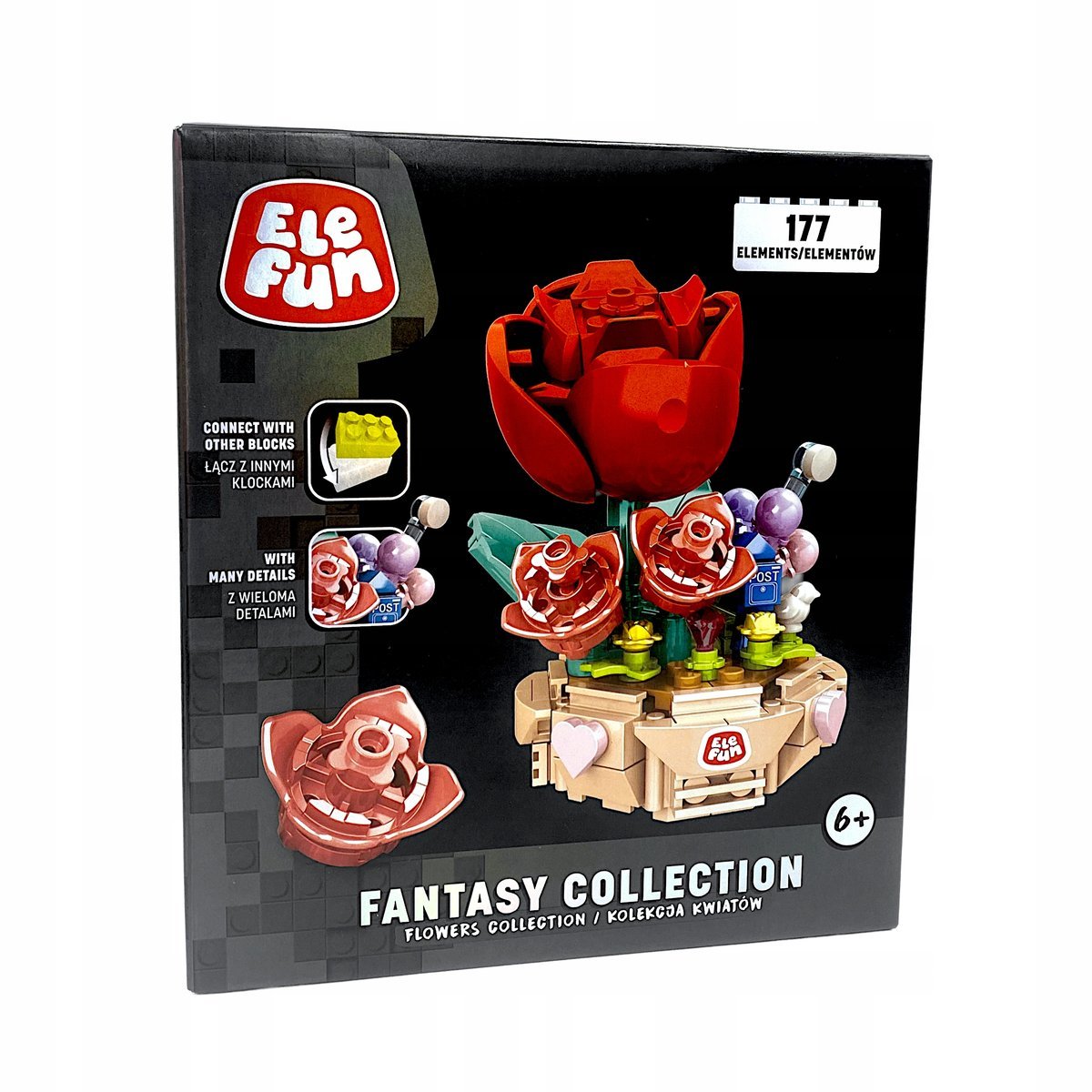 Elefun Fantasy Collection Kolekcja kwiatów ”6” Klocki 177el.