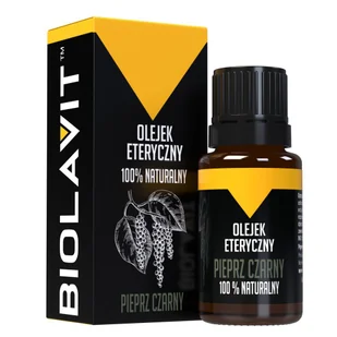 Biolavit Biolavit Biolavit Olejek eteryczny pieprz czarny 10 ml OET-PIE-10 - Aromaterapia - miniaturka - grafika 1