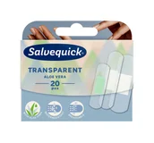 Apteczki i materiały opatrunkowe - Cederroth Plastry Salvequick Transparent Aloe x 20 szt - miniaturka - grafika 1