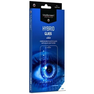 MYSCREEN Szkło hybrydowe Hybrid Glass Antiblue do Apple iPhone 12 Pro Max - Szkła hartowane na telefon - miniaturka - grafika 1