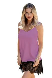 HALKA CHANELLE (kolor fiolet, rozmiar XS) - Piżamy damskie - miniaturka - grafika 13