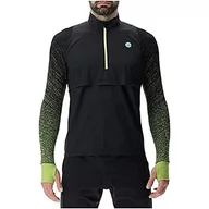 Kurtki męskie - UYN O102433 RUNNING EXCELERATION WINDPROOF SHIRT LONG SL.ZIP UP Kurtka Męska Czarny/Limonka L - miniaturka - grafika 1
