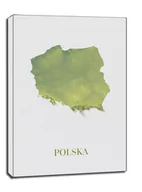 Obrazy i zdjęcia na płótnie - Polska mapa kolorowa - obraz na płótnie Wymiar do wyboru: 40x60 cm - miniaturka - grafika 1