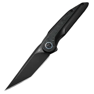 Nóż Bestech Blind Fury Black Stonewashed Titanium / Blue Marble CF, Black Stonewashed M390 by Grzegorz Grabarski (BT2303F) - Noże - miniaturka - grafika 1