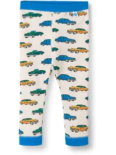 Småfolk Legginsy "Elstar" w kolorze niebiesko-białym - Spodenki dla niemowląt - miniaturka - grafika 1