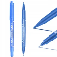 Zakreślacze - MARKER FLAMASTER CIENKOPIS PISAK MAZAK DWUSTRONNY DO PŁYT CD DVD CIENKI 2w1 - miniaturka - grafika 1