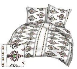 Karo Pościel z kory 180x200 biała kolorowa parzenica góralska A1017 Kora 23 - Pościel Karo Pościel z kory 180x200 biała kolorowa parzenica góralska A1017 Kora 23 - Pościel - miniaturka - grafika 1